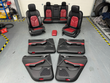 Load image into Gallery viewer, PORSCHE MACAN INTERIOR SET RED/ BLACK LEATHER COMPLETE WITH DOOR CARDS. (RHD)