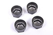 Load image into Gallery viewer, WHEEL NUT COVERS FOR AUDI A1 A3 A4 A5 A6 A7 LOCKING BOLT CAPS DARK GREY x4 4F0601173A