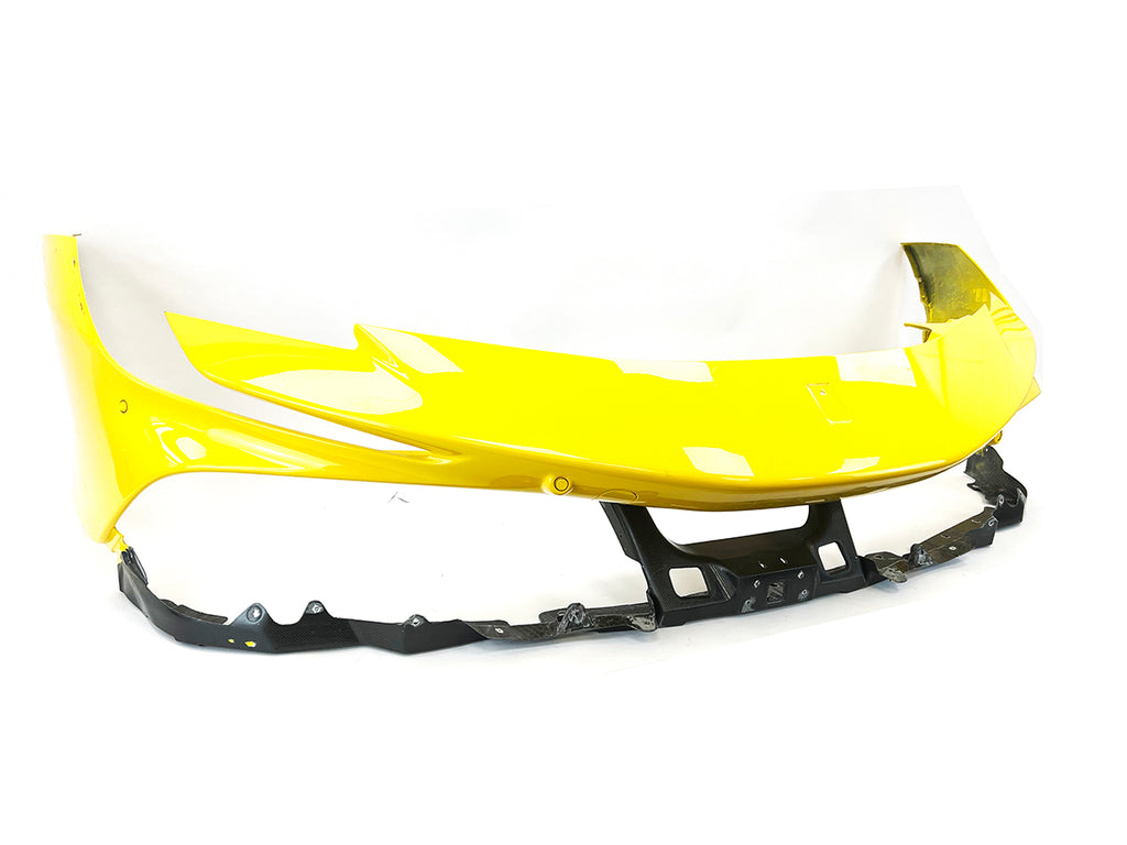 FERRARI SF90 STRADALE FRONT CARBON BUMPER WITH PARKING SENSOR YELLOW 985876282