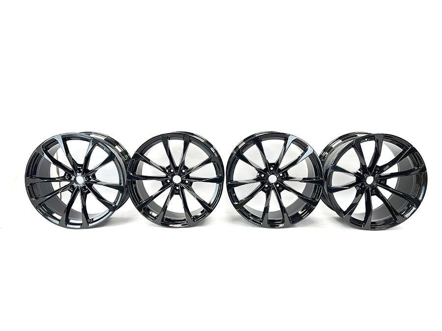 GENUINE LAMBORGHINI URUS 23" TAIGETE BLACK ALLOY WHEELS SET 4ML601025