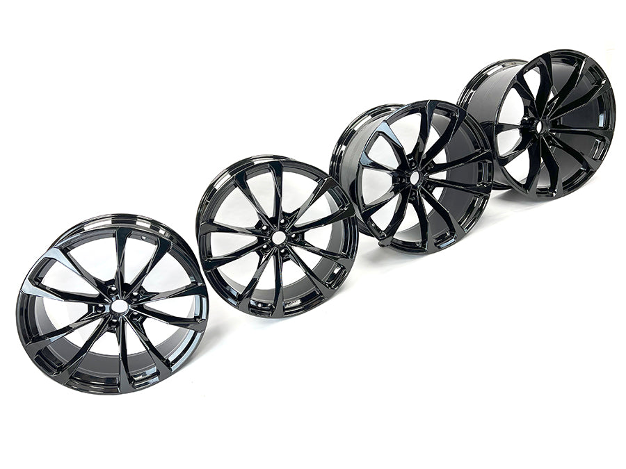 GENUINE LAMBORGHINI URUS 23" TAIGETE BLACK ALLOY WHEELS SET 4ML601025