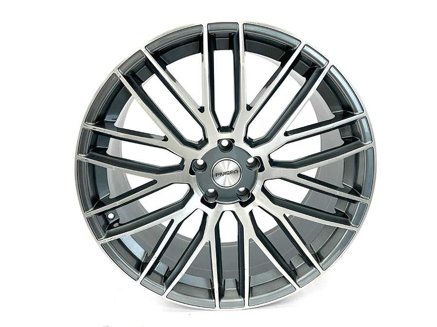 RIVIERA RV126 GREY WITH MACHINE FACE ALLOY RIM 22x10J 5/120 ET35