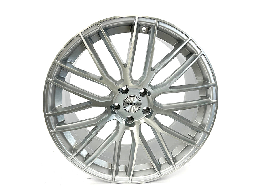 RIVIERA RV126 SILVER WITH MACHINE FACE ALLOY RIM 22x10J 5/120 ET35