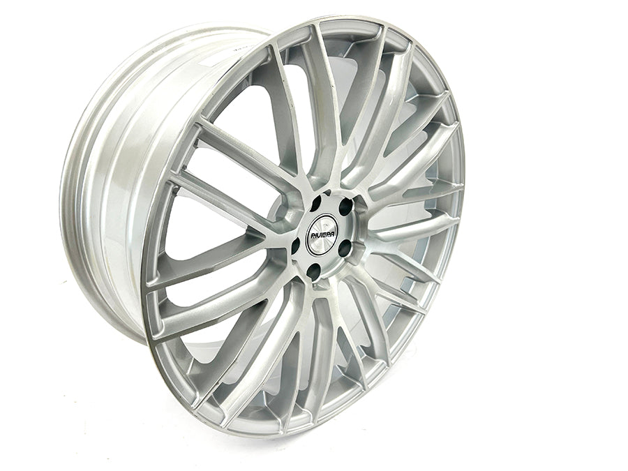 RIVIERA RV126 SILVER WITH MACHINE FACE ALLOY RIM 22x10J 5/120 ET35