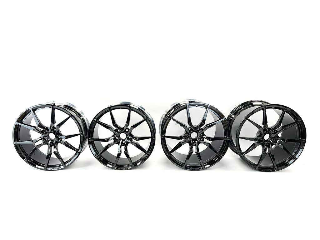 LAMBORGHINI AVENTADOR DIONE WHEELS ONLY ALLOY SET 20"- 21" - BLACK