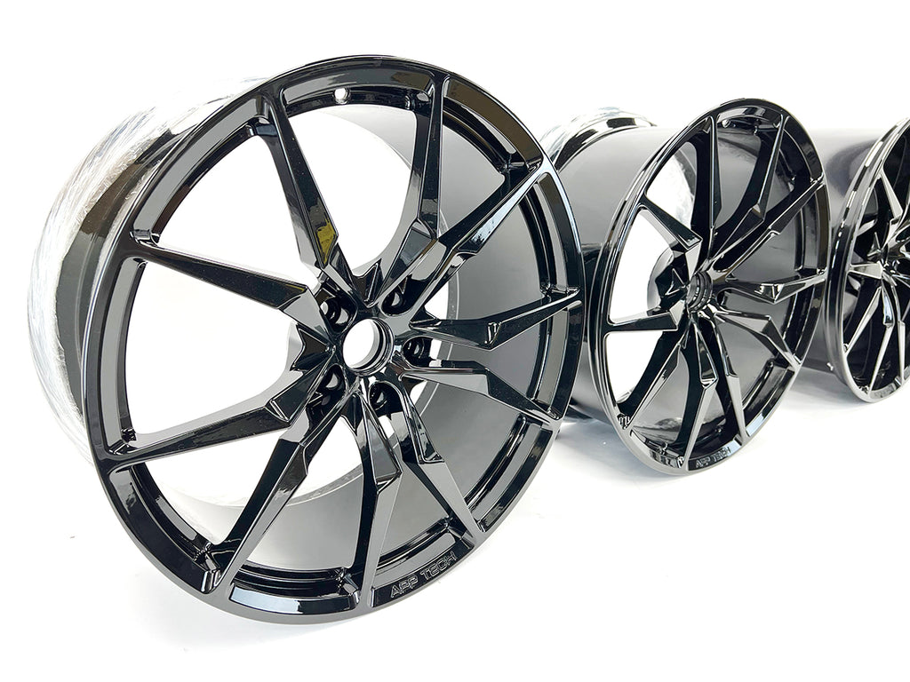 LAMBORGHINI AVENTADOR DIONE WHEELS ONLY ALLOY SET 20"- 21" - BLACK