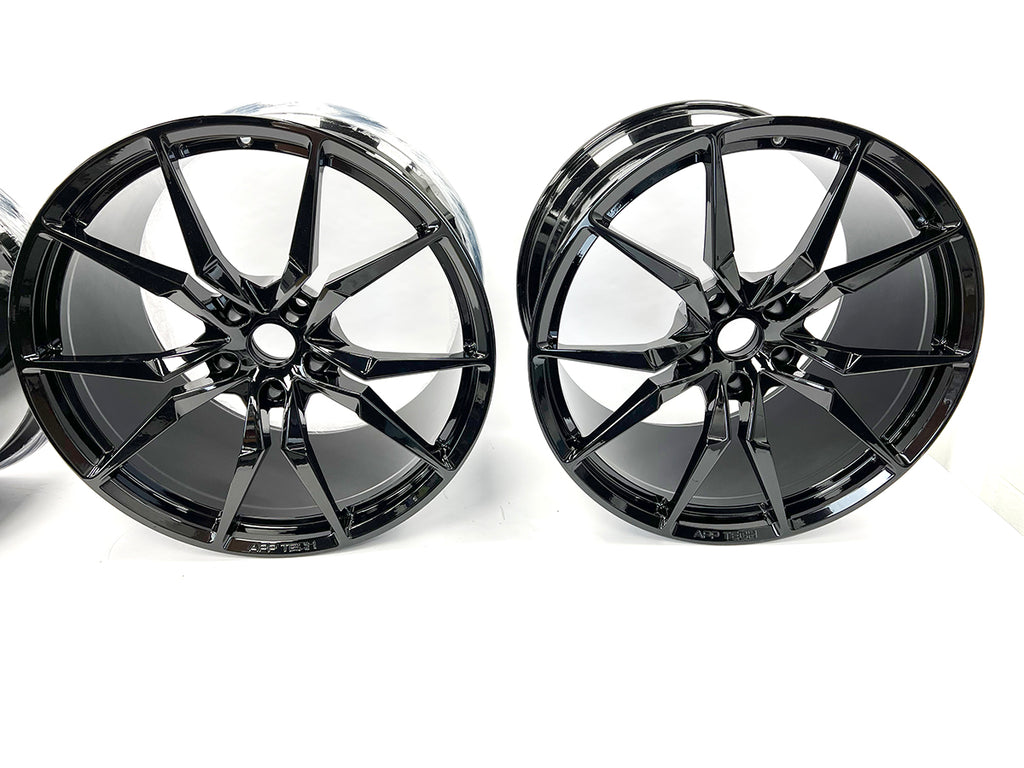 LAMBORGHINI AVENTADOR DIONE WHEELS ONLY ALLOY SET 20"- 21" - BLACK