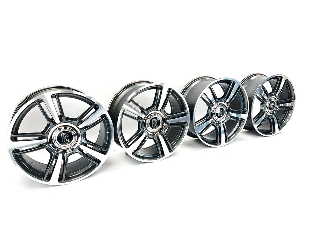 ROLLS ROYCE 21" WRAITH ALLOY WHEELS BI-COLOUR - COMPLETE SET 6862611