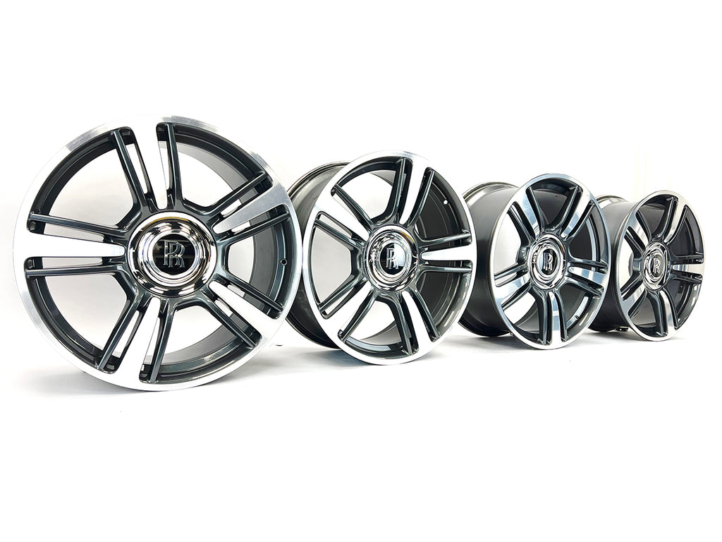 ROLLS ROYCE 21" WRAITH ALLOY WHEELS BI-COLOUR - COMPLETE SET 6862611