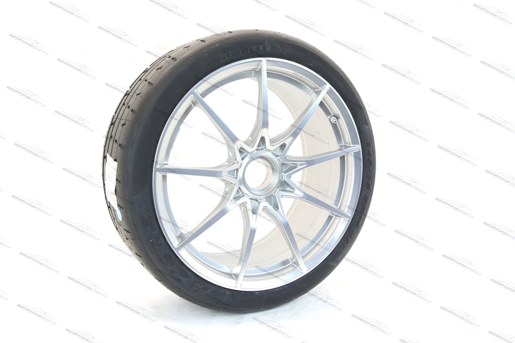 MCLAREN SENNA ALLOY SILVER WHEELS SET WITH PIRELLI TROFEO TYRES