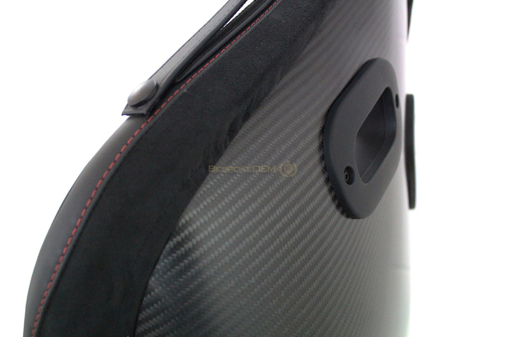 MCLAREN P1 CARBON RACING SEATS BLACK/ RED STITCHING