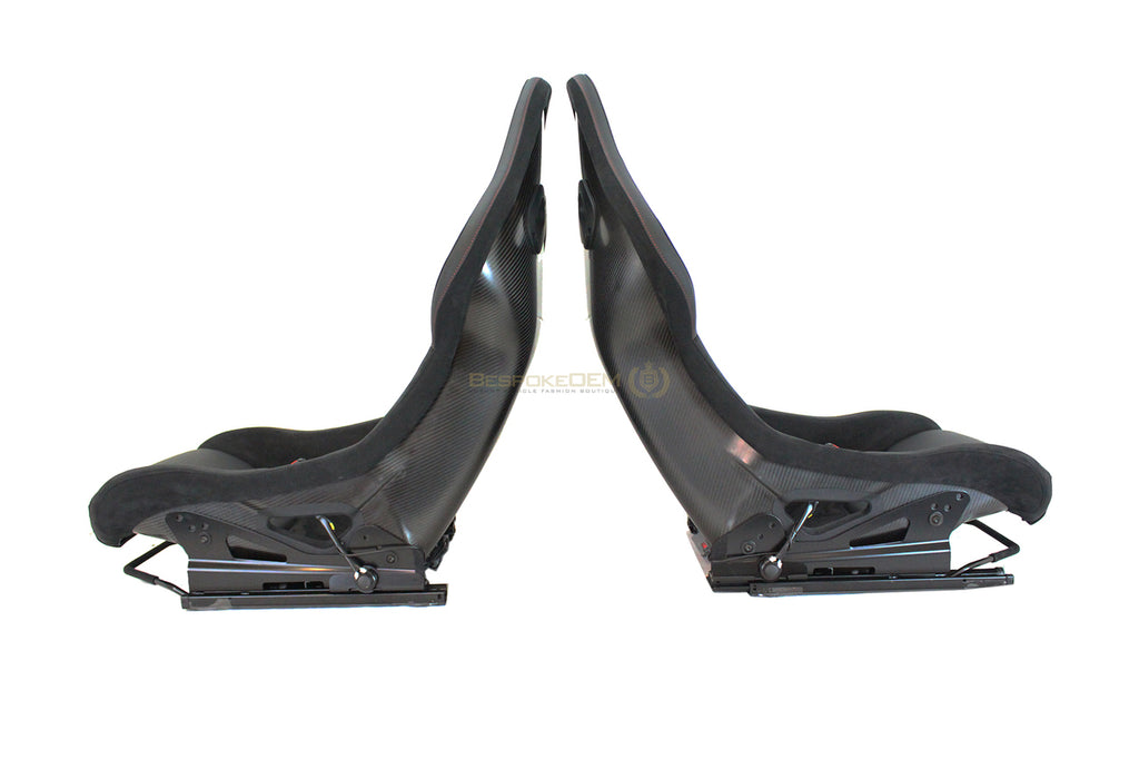 MCLAREN P1 CARBON RACING SEATS BLACK/ RED STITCHING