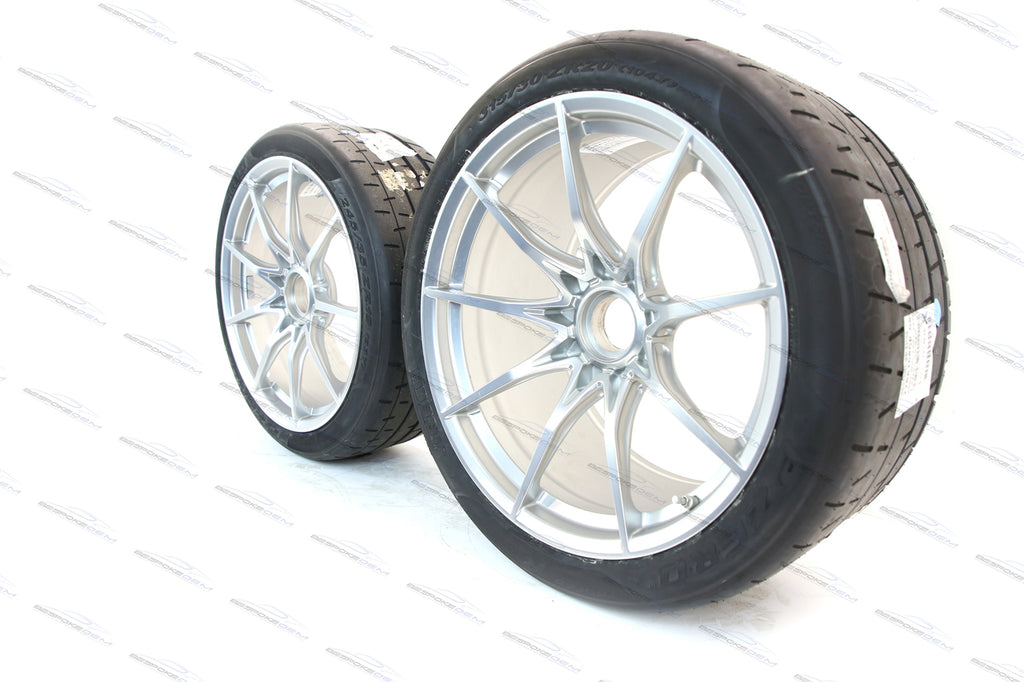 MCLAREN SENNA ALLOY SILVER WHEELS SET WITH PIRELLI TROFEO TYRES