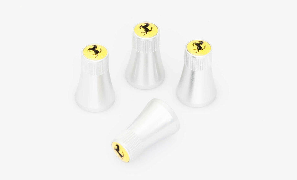 FERRARI VALVE CAP SET (6 OPTIONS)