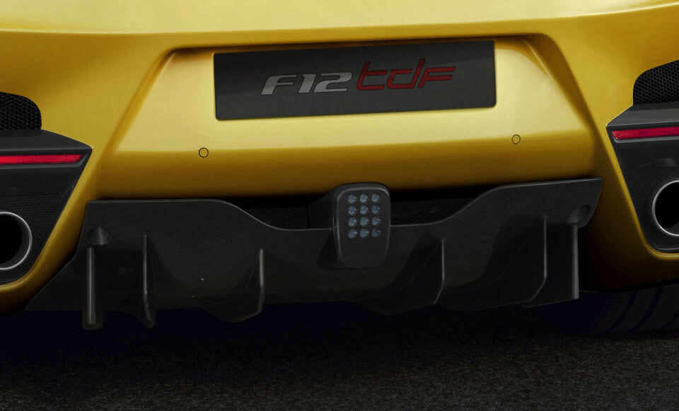 FERRARI F12 CARBON FIBRE REAR FOG LIGHT BEZEL