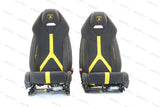 LAMBORGHINI HURACAN PERFORMANTE COMFORT SEATS IN BLACK-YELLOW