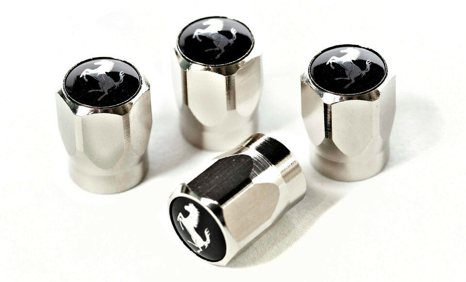 FERRARI VALVE CAP SET (6 OPTIONS)