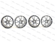 Load image into Gallery viewer, FERRARI ACCESSORIES 458 20&quot; FORGED STEALTH GREY ALLOY WHEEL SET