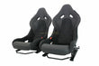 Load image into Gallery viewer, MCLAREN P1 CARBON RACING SEATS BLACK/ RED STITCHING